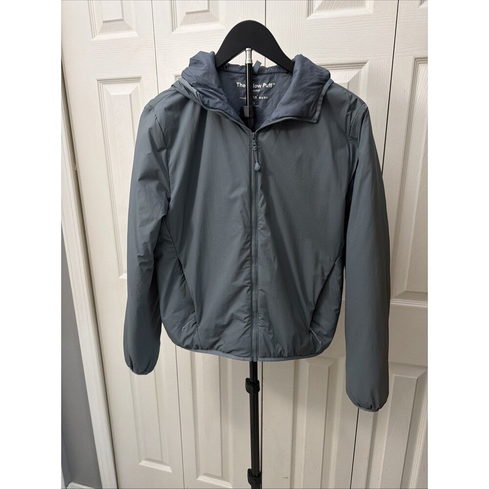 Tna The Pillow Puff Packable Puffer Jacket Gray Lightweight Zip Up Coat Size XS